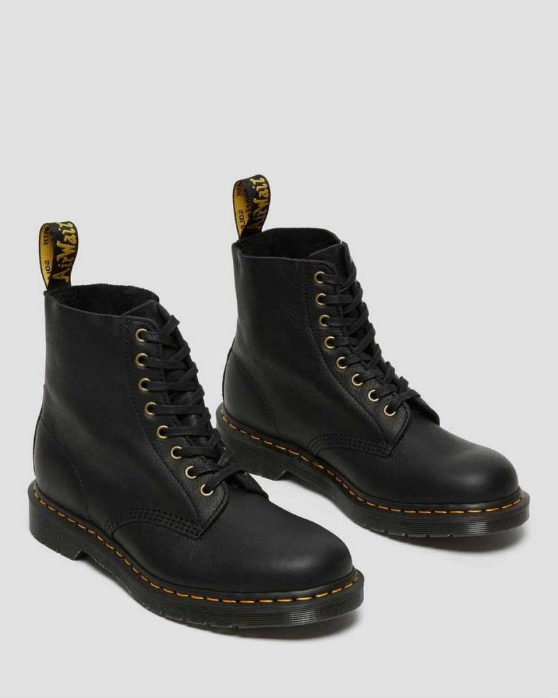 Black DR Martens 1460 Pascal Ambassador Leather Lace Up Boots | 2173URTBJ