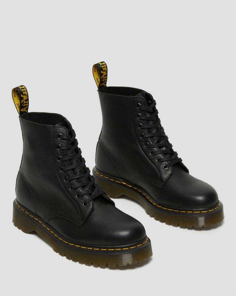 Black DR Martens 1460 Pascal Bex Leather Lace Up Boots | 9428FCQVI