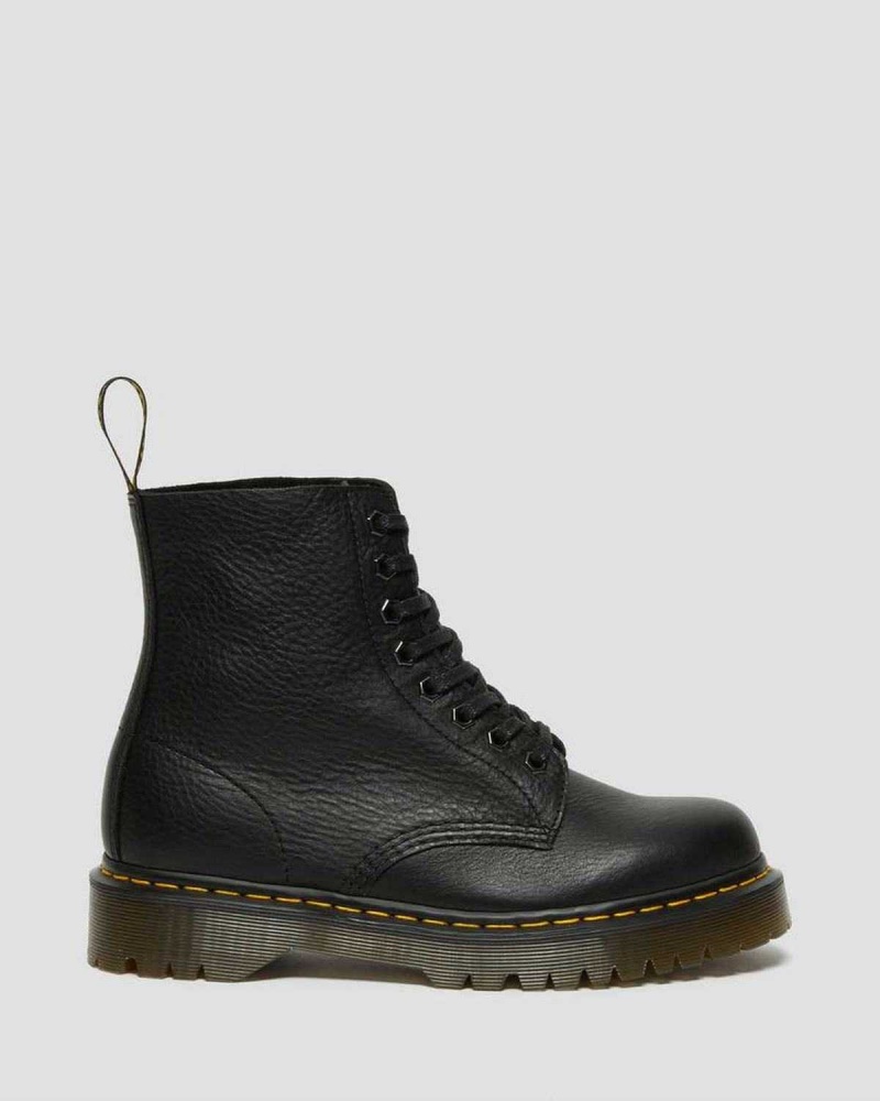 Black DR Martens 1460 Pascal Bex Leather Lace Up Boots | 9428FCQVI