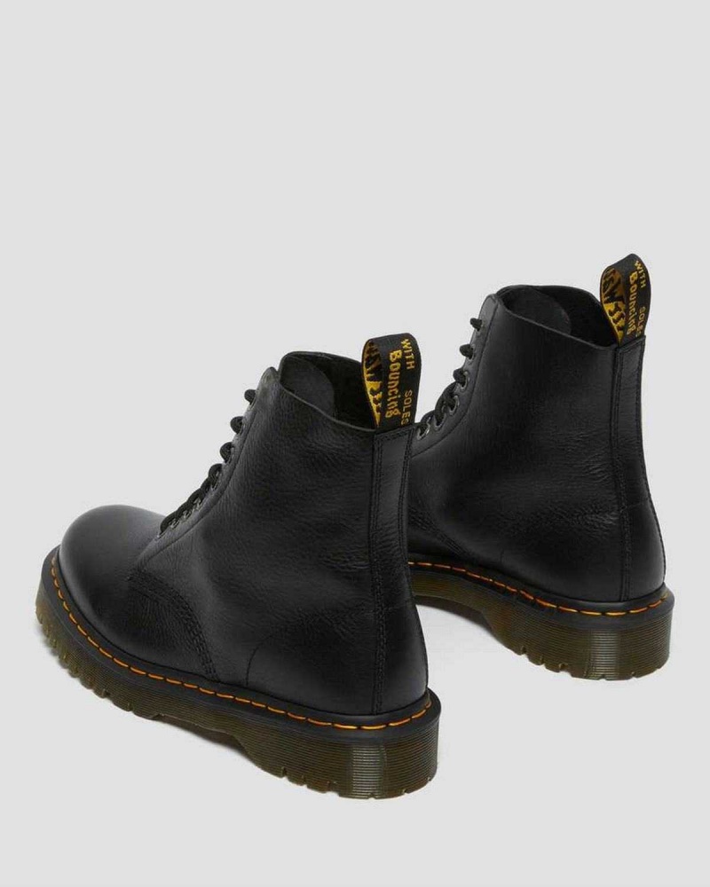 Black DR Martens 1460 Pascal Bex Pisa Leather Lace Up Boots | 7409OPIWV