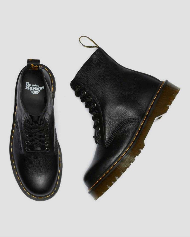 Black DR Martens 1460 Pascal Bex Pisa Leather Lace Up Boots | 7409OPIWV