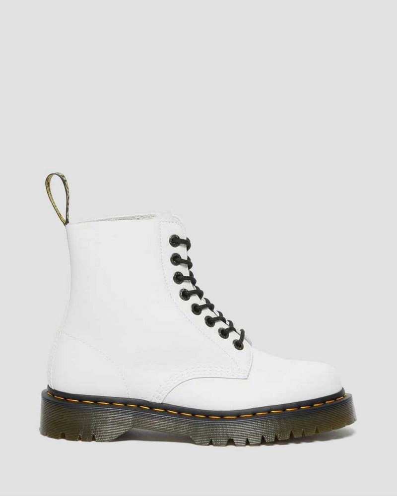 Black DR Martens 1460 Pascal Bex Pisa Leather Lace Up Boots | 4321RIUNK