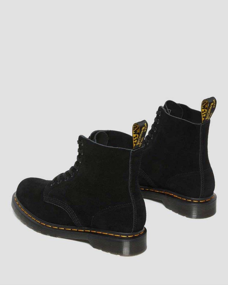 Black DR Martens 1460 Pascal Suede Lace Up Boots | 4286DYCOH