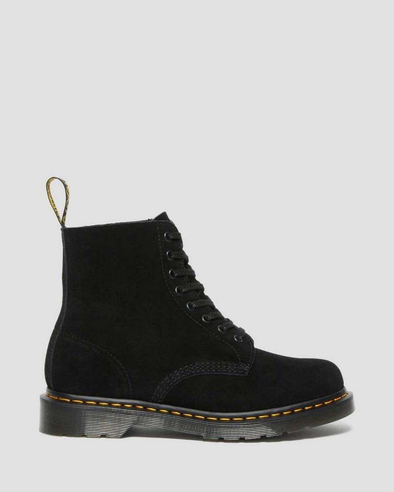 Black DR Martens 1460 Pascal Suede Lace Up Boots | 4286DYCOH