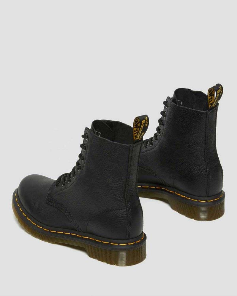 Black DR Martens 1460 Pascal Virginia Leather Boots | 2435ESMPT