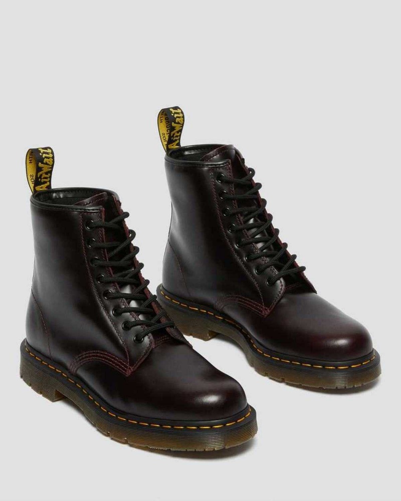 Black DR Martens 1460 Slip Resistant Atlas Leather Lace Up Boots | 1407VWLCP