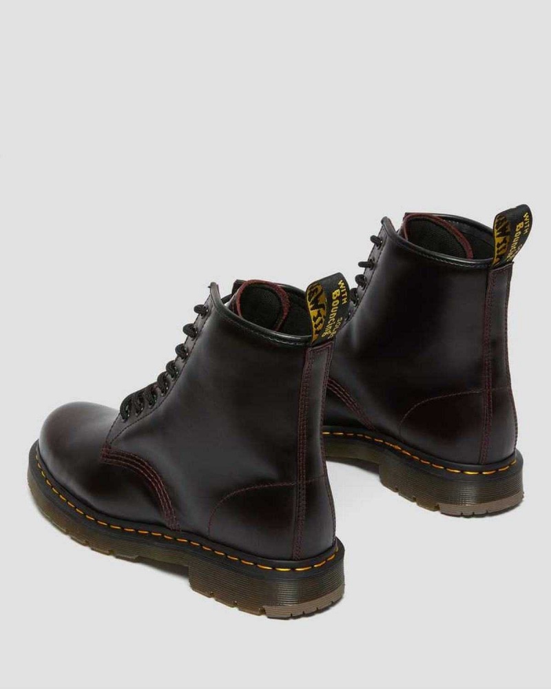 Black DR Martens 1460 Slip Resistant Atlas Leather Lace Up Boots | 1407VWLCP