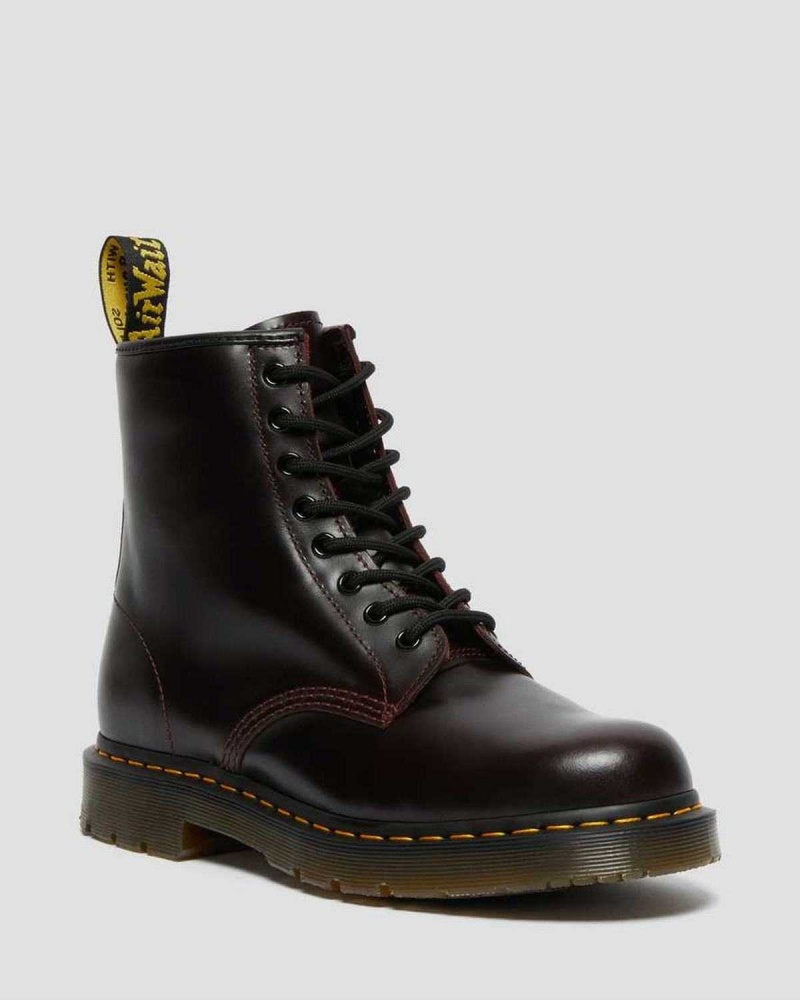 Black DR Martens 1460 Slip Resistant Atlas Leather Lace Up Boots | 1407VWLCP