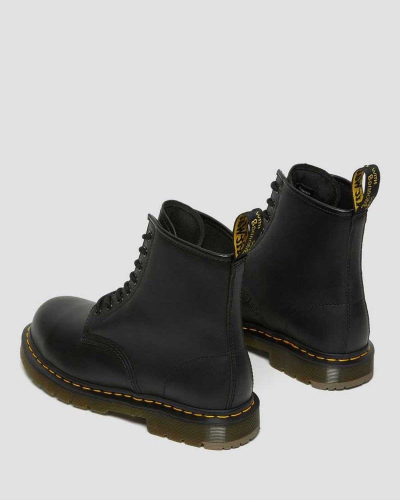 Black DR Martens 1460 Slip Resistant Steel Toe Boots | 2378ZKBWE