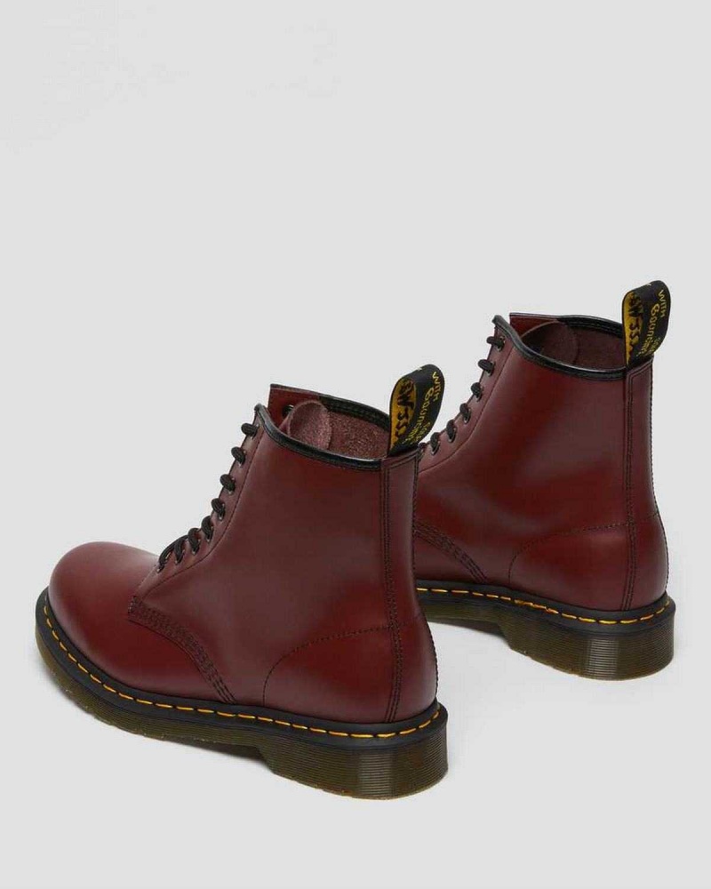 Black DR Martens 1460 Smooth Leather Lace Up Boots | 2437NRSIJ