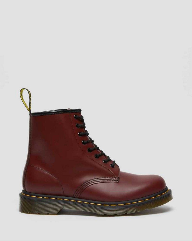 Black DR Martens 1460 Smooth Leather Lace Up Boots | 2437NRSIJ