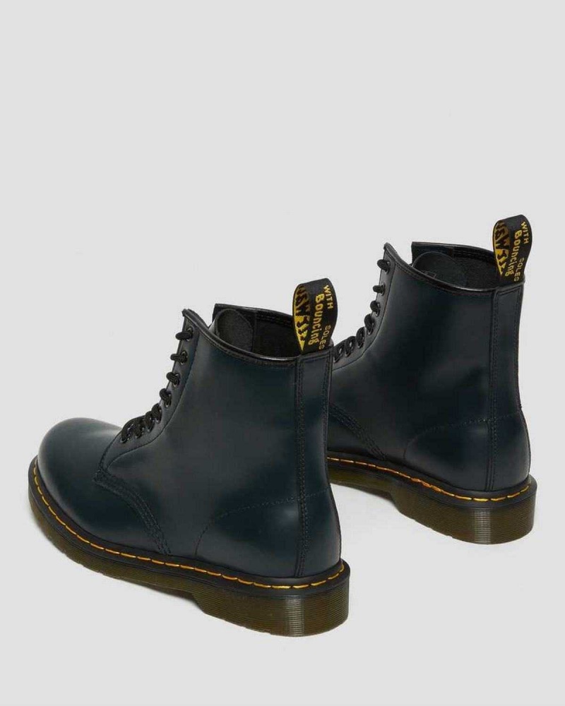 Black DR Martens 1460 Smooth Leather Lace Up Boots | 1860WEBMS