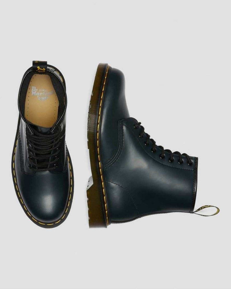 Black DR Martens 1460 Smooth Leather Lace Up Boots | 1860WEBMS