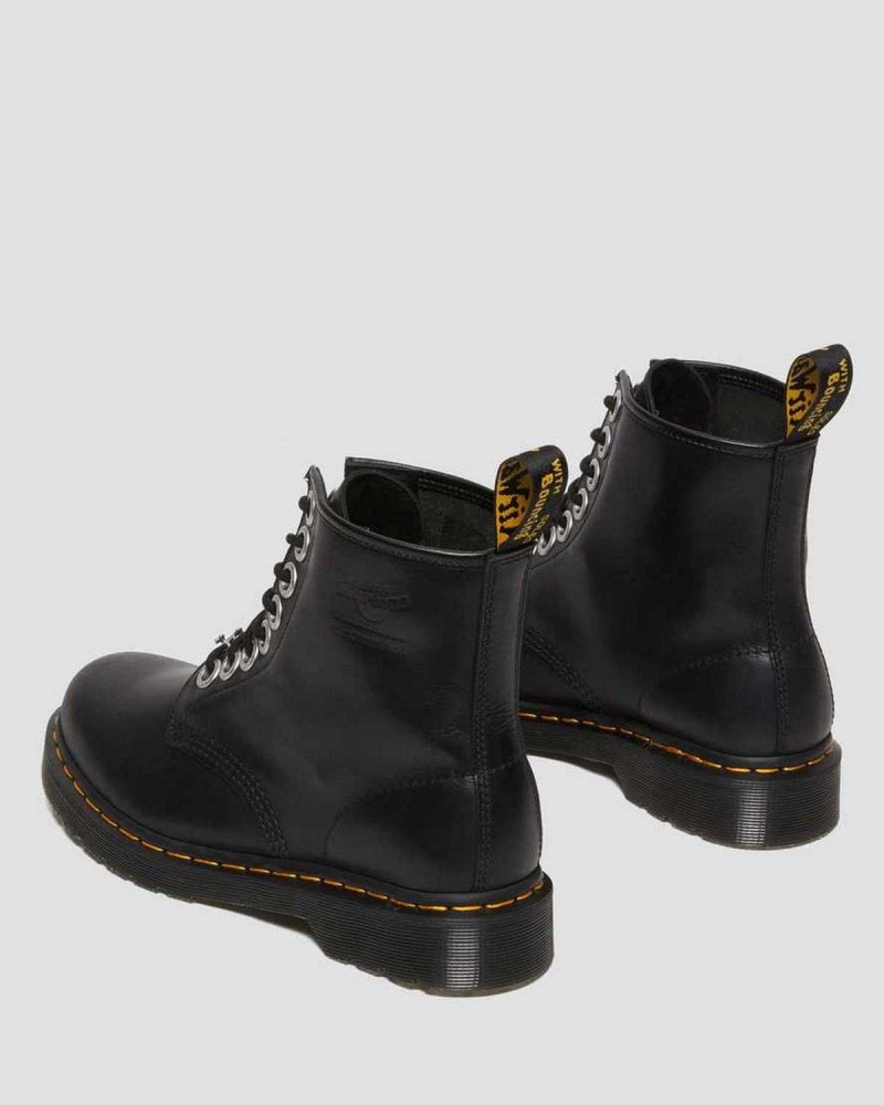 Black DR Martens 1460 The Great Frog Leather Lace Up Boots | 8926UZTFD