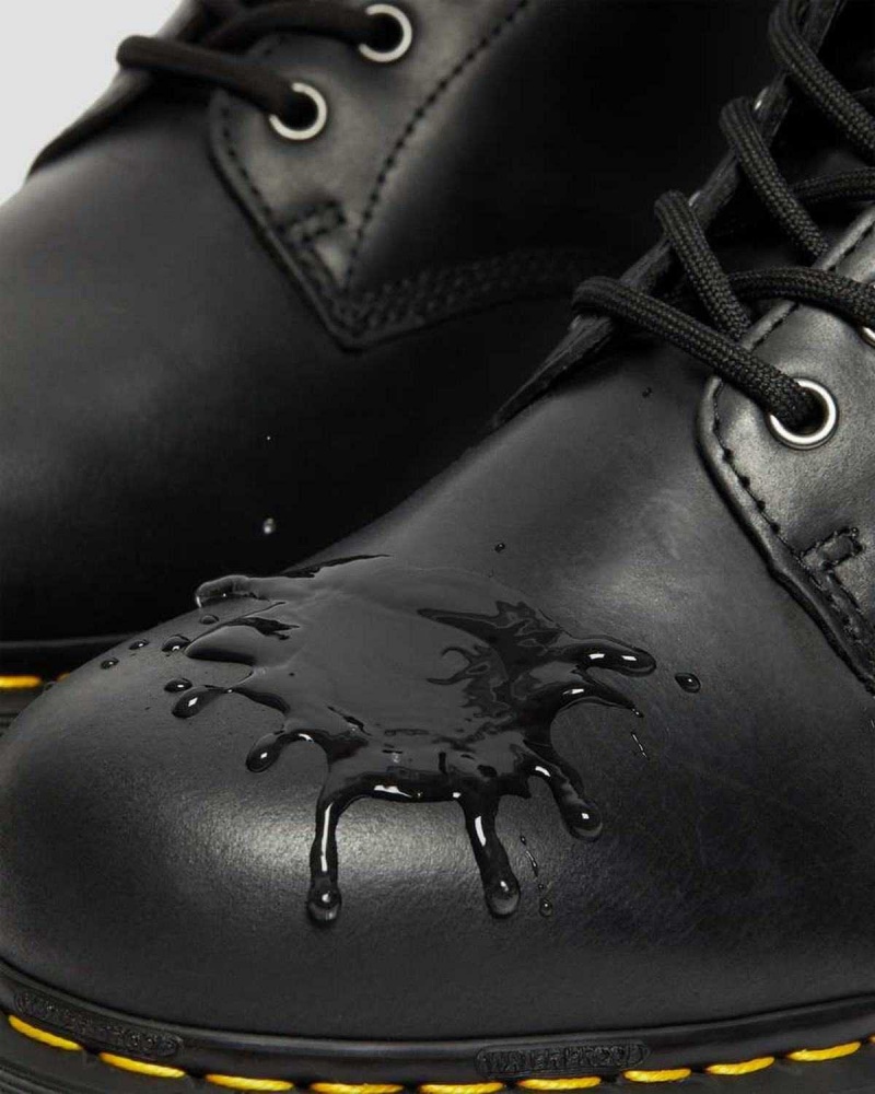 Black DR Martens 1460 Waterproof Lace Up Boots | 9230ELVJM