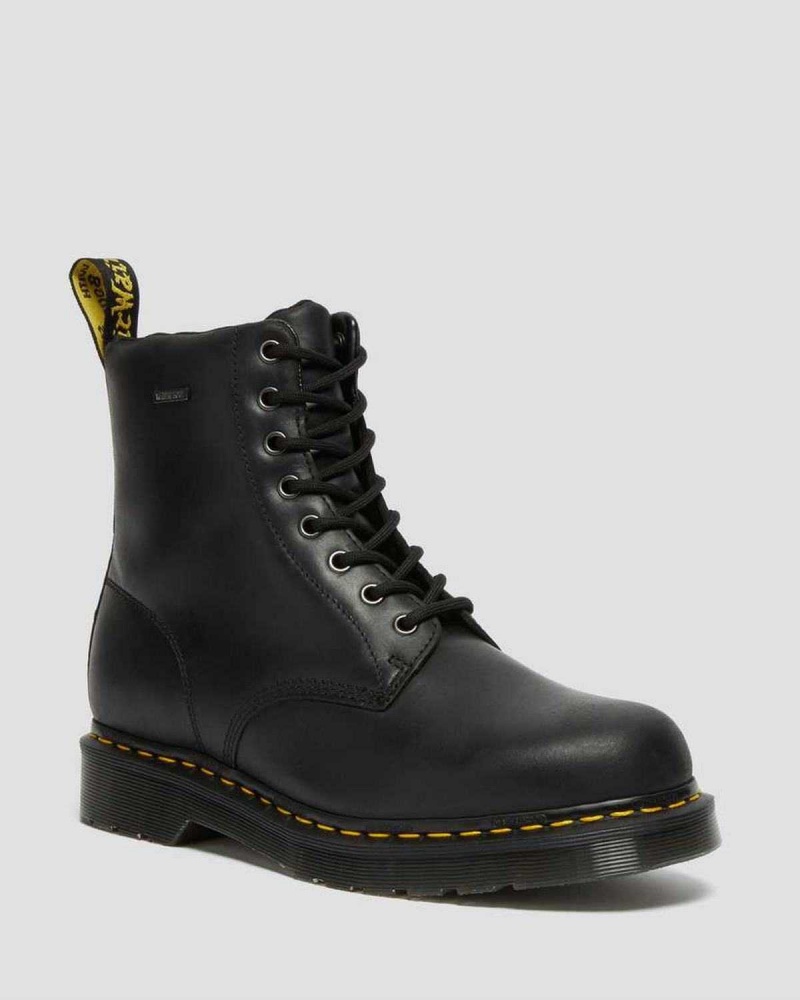 Black DR Martens 1460 Waterproof Lace Up Boots | 9230ELVJM