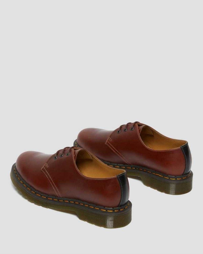 Black DR Martens 1461 Abruzzo Leather Oxford Shoes | 4739MBVTG