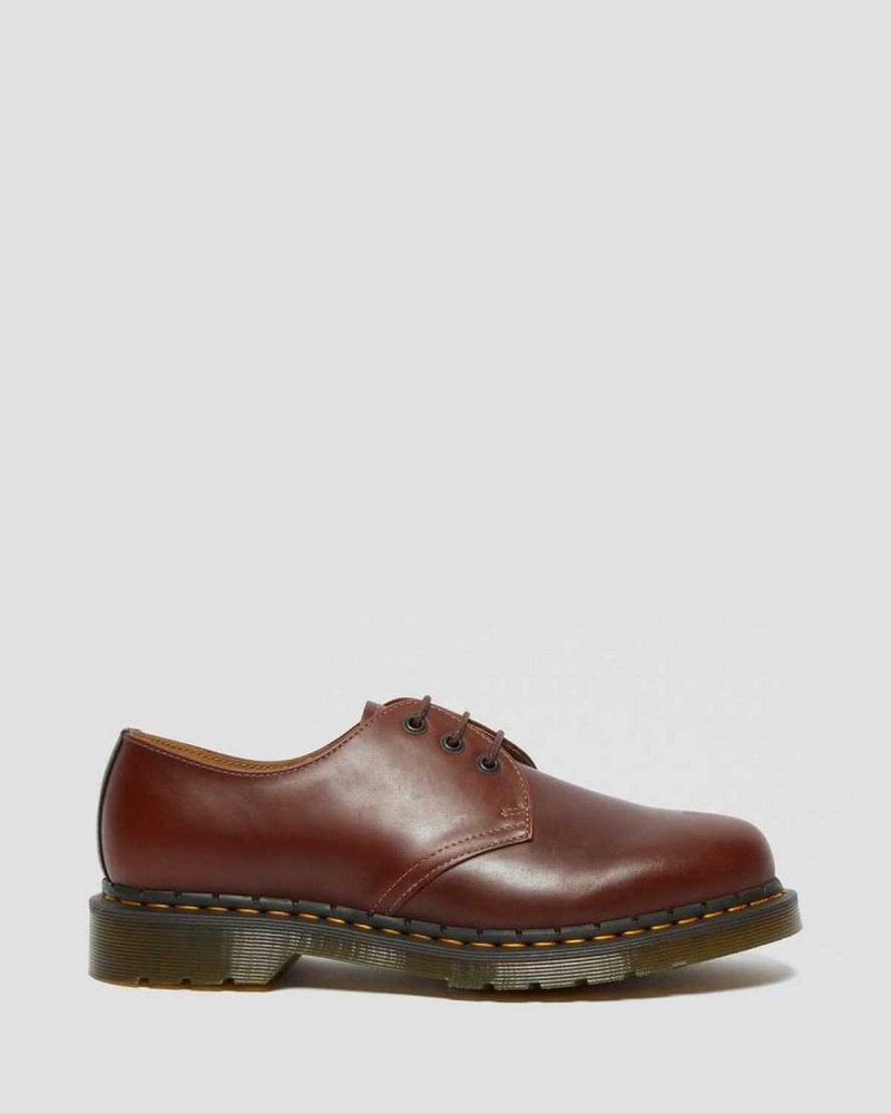 Black DR Martens 1461 Abruzzo Leather Oxford Shoes | 4739MBVTG