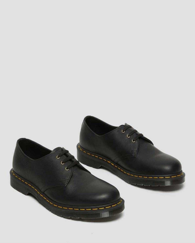 Black DR Martens 1461 Ambassador Leather Oxford Shoes | 6481HGLTE