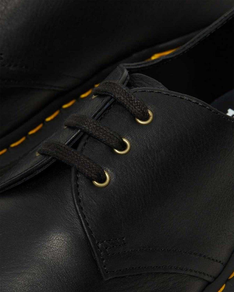 Black DR Martens 1461 Ambassador Leather Oxford Shoes | 6481HGLTE