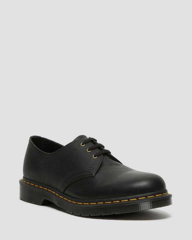 Black DR Martens 1461 Ambassador Leather Oxford Shoes | 6481HGLTE