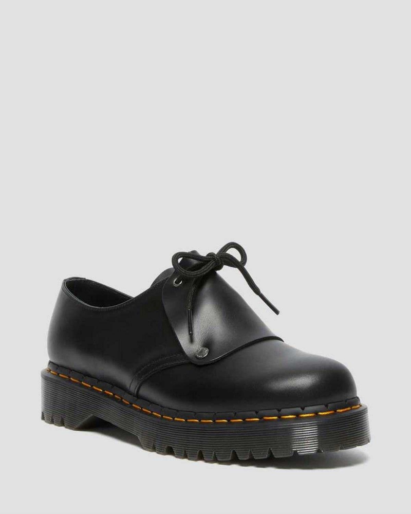 Black DR Martens 1461 Bex Brando Leather Oxford Shoes | 2146HLXDB