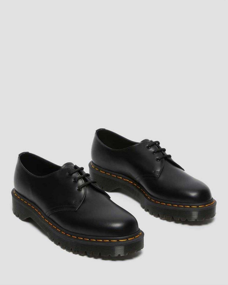 Black DR Martens 1461 Bex Smooth Leather Oxford Shoes | 0358SHFJT