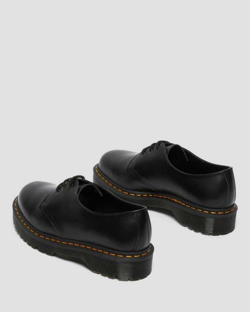 Black DR Martens 1461 Bex Smooth Leather Oxford Shoes | 0358SHFJT