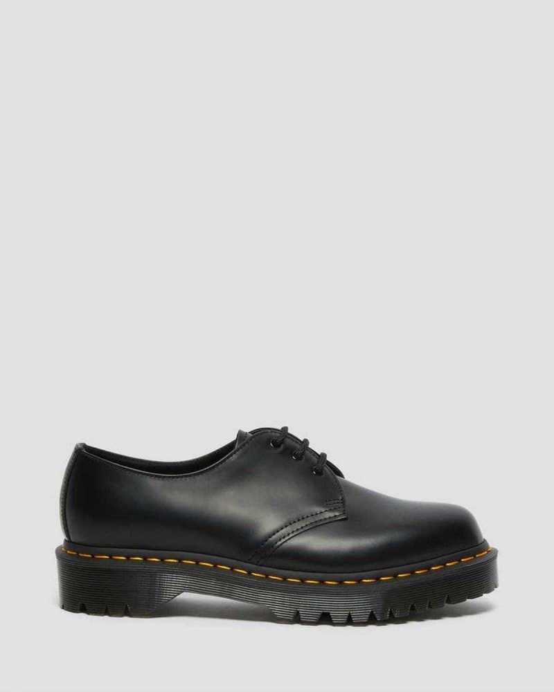 Black DR Martens 1461 Bex Smooth Leather Oxford Shoes | 0358SHFJT