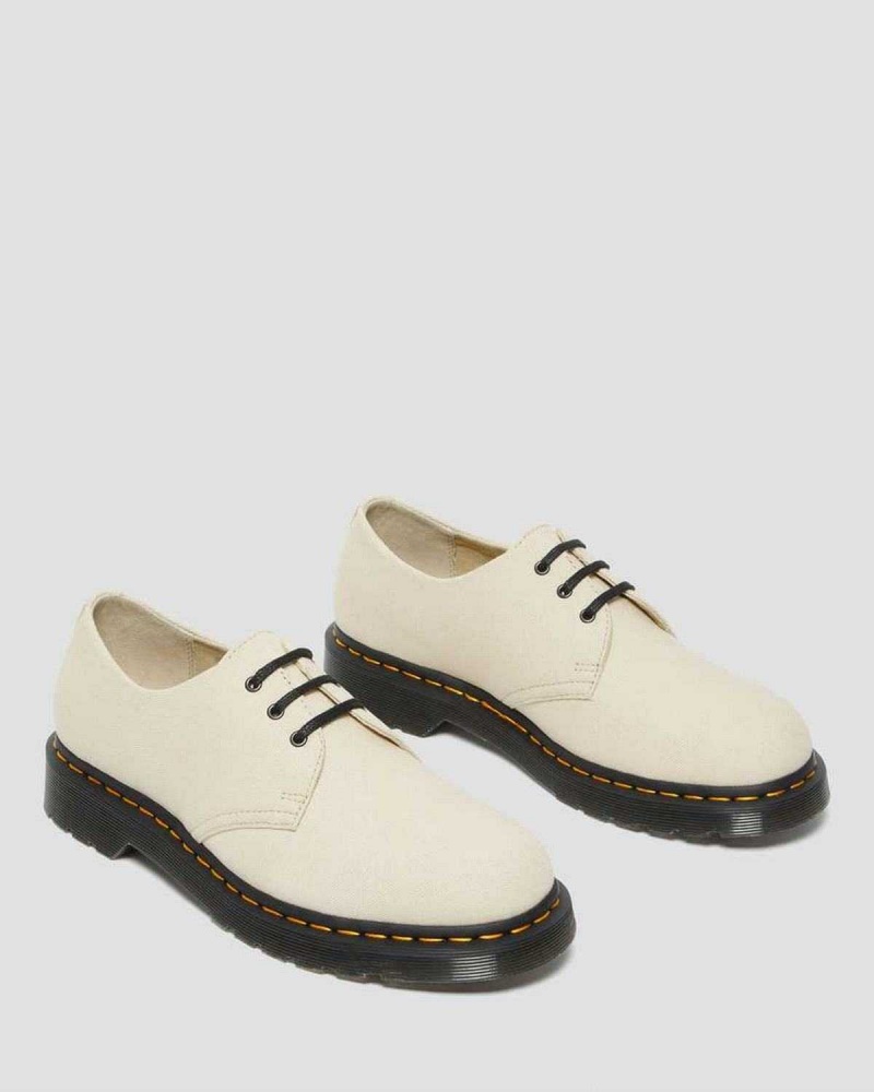 Black DR Martens 1461 Canvas Oxford Shoes | 2405NTZDG