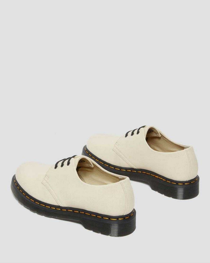 Black DR Martens 1461 Canvas Oxford Shoes | 2405NTZDG