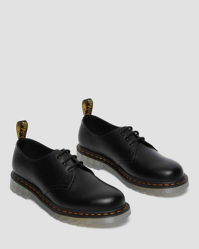 Black DR Martens 1461 Iced Smooth Leather Oxford Shoes | 0316AOUDR