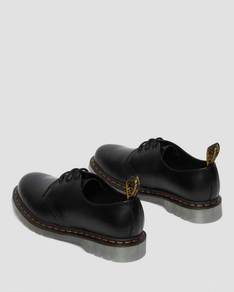 Black DR Martens 1461 Iced Smooth Leather Oxford Shoes | 0316AOUDR