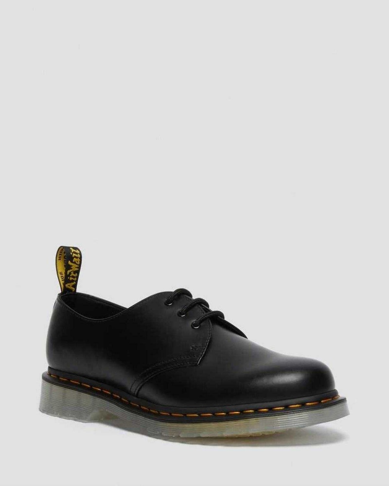 Black DR Martens 1461 Iced Smooth Leather Oxford Shoes | 0316AOUDR