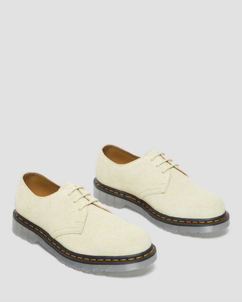 Black DR Martens 1461 Iced Suede Oxford Shoes | 5168FPOXC