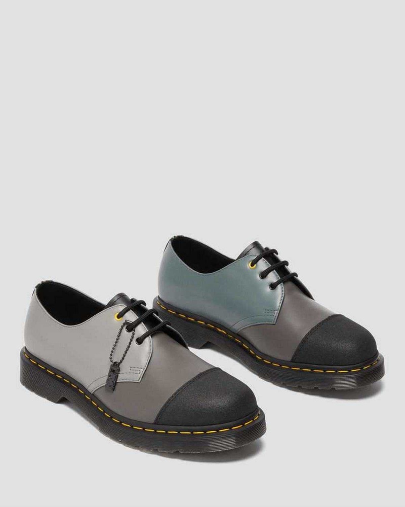 Black DR Martens 1461 London Smooth Leather Oxford Shoes | 6458MCOXV