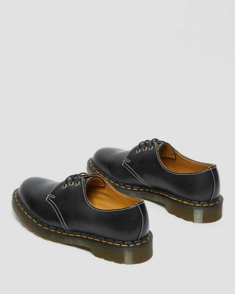 Black DR Martens 1461 Made in England Classic Leather Oxford Shoes | 3468DALOS