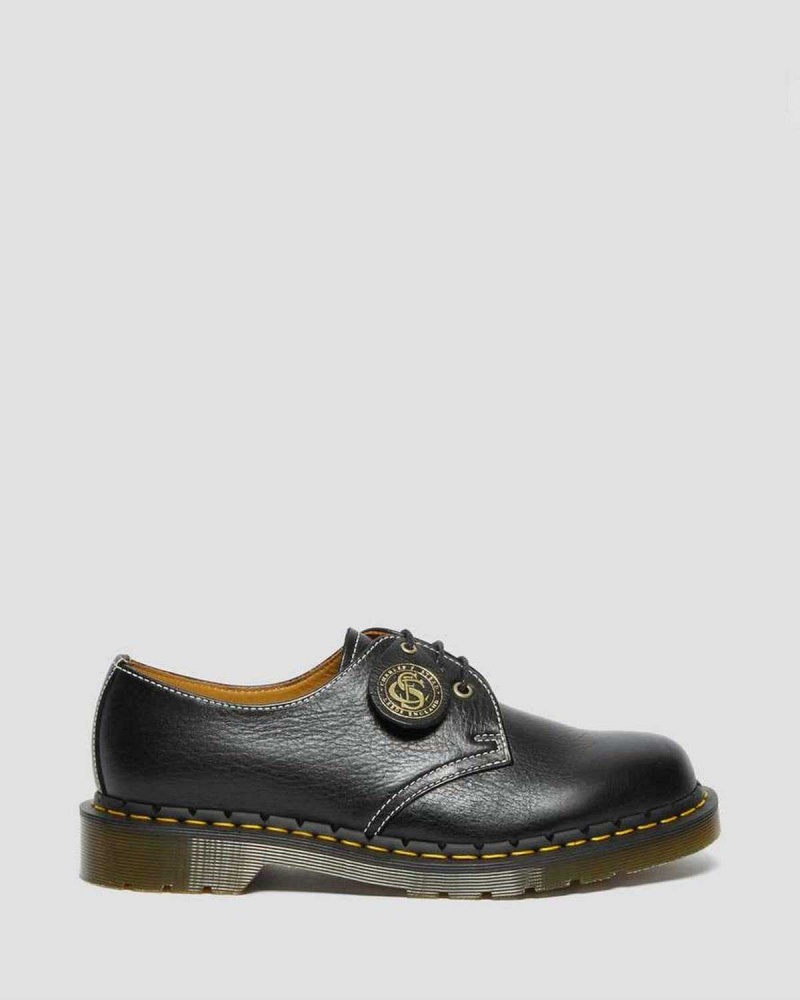 Black DR Martens 1461 Made in England Classic Leather Oxford Shoes | 3468DALOS