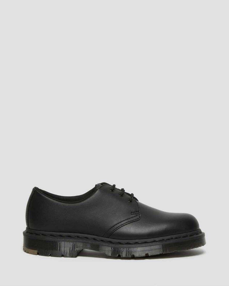 Black DR Martens 1461 Mono Slip Resistant Oxford Shoes | 5638UNFHS