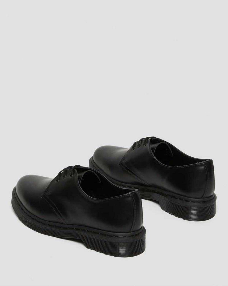 Black DR Martens 1461 Mono Smooth Leather Oxford Shoes | 2375EBGXY