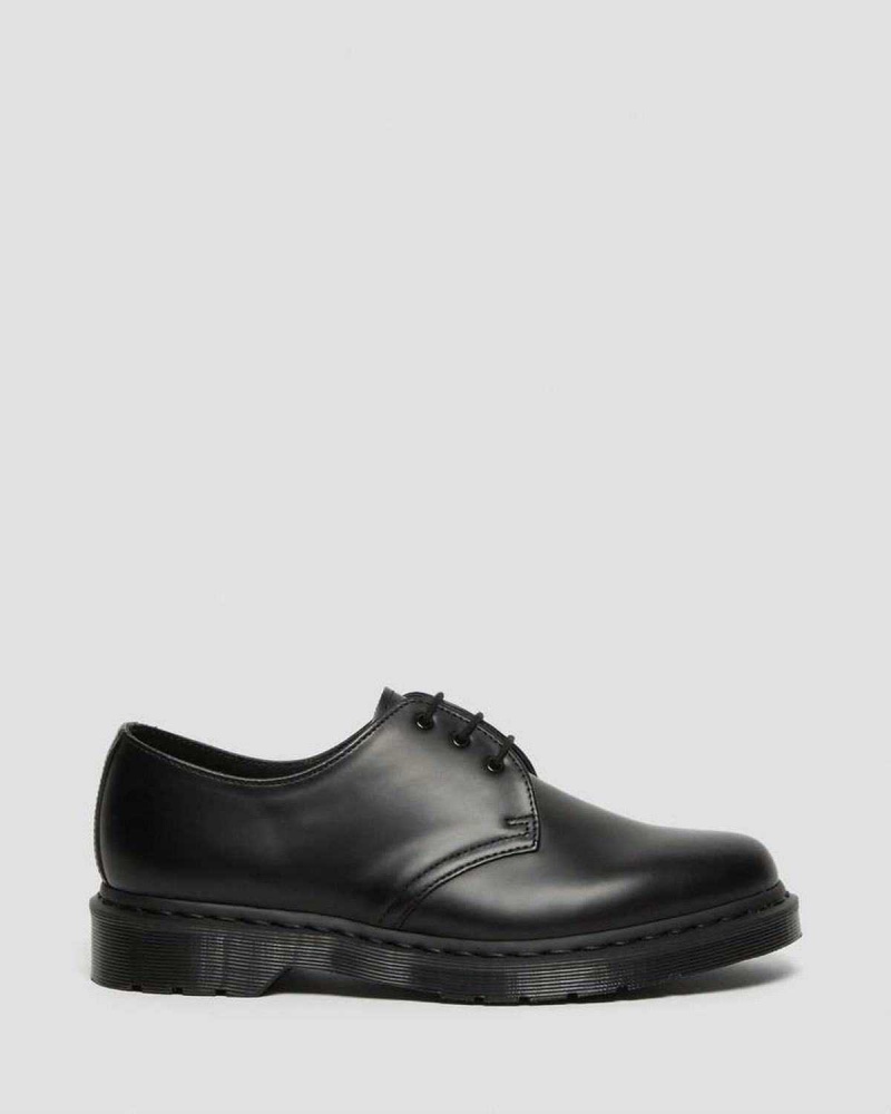 Black DR Martens 1461 Mono Smooth Leather Oxford Shoes | 2375EBGXY