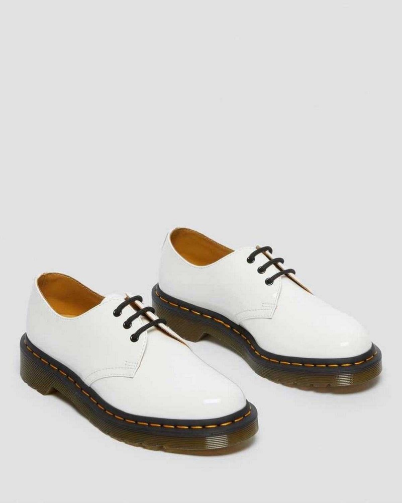 Black DR Martens 1461 Patent Leather Oxford Shoes | 4982CHQUX