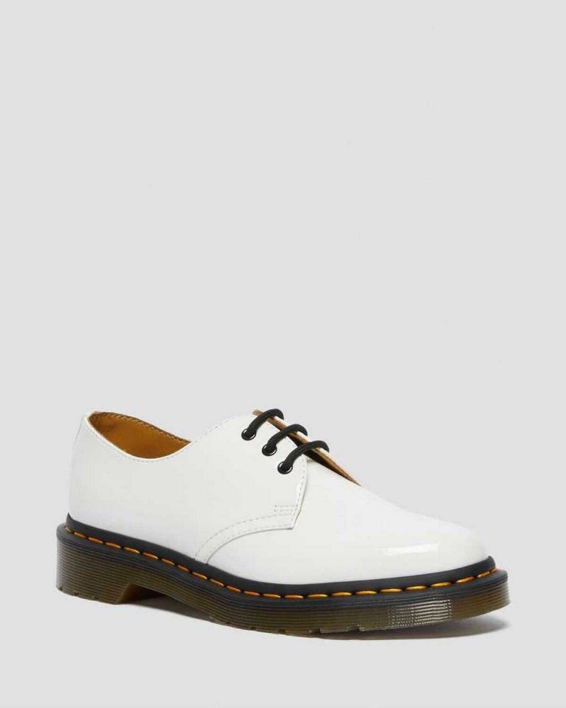 Black DR Martens 1461 Patent Leather Oxford Shoes | 4982CHQUX