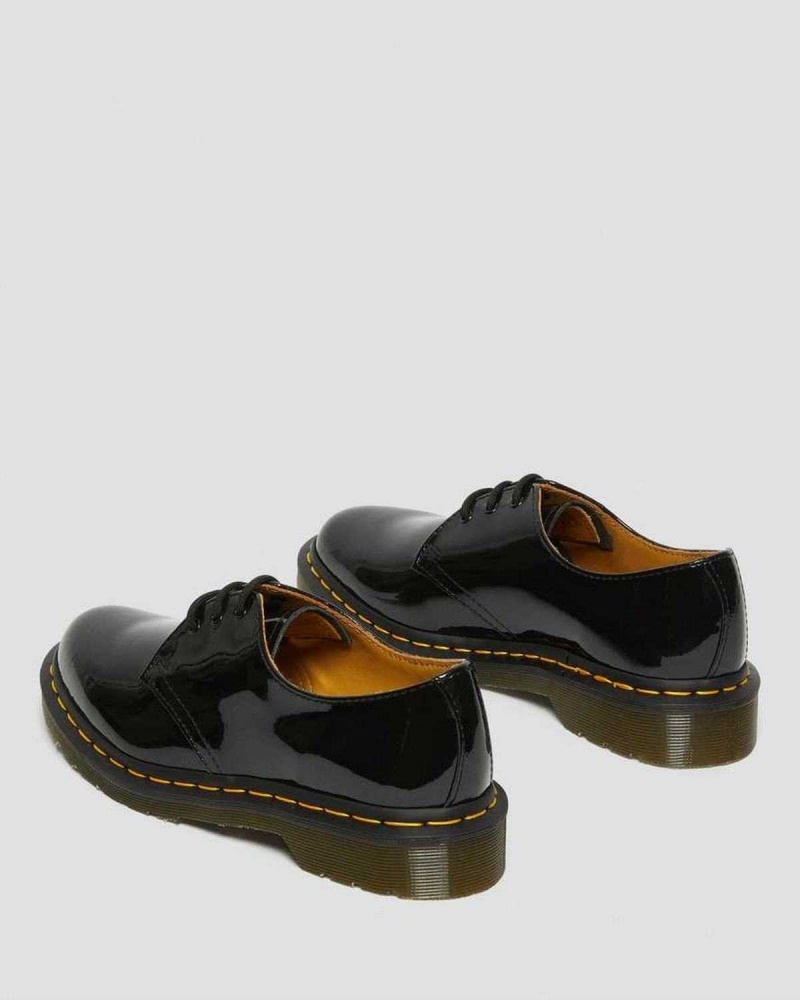 Black DR Martens 1461 Patent Leather Oxford Shoes | 5029RVQXL