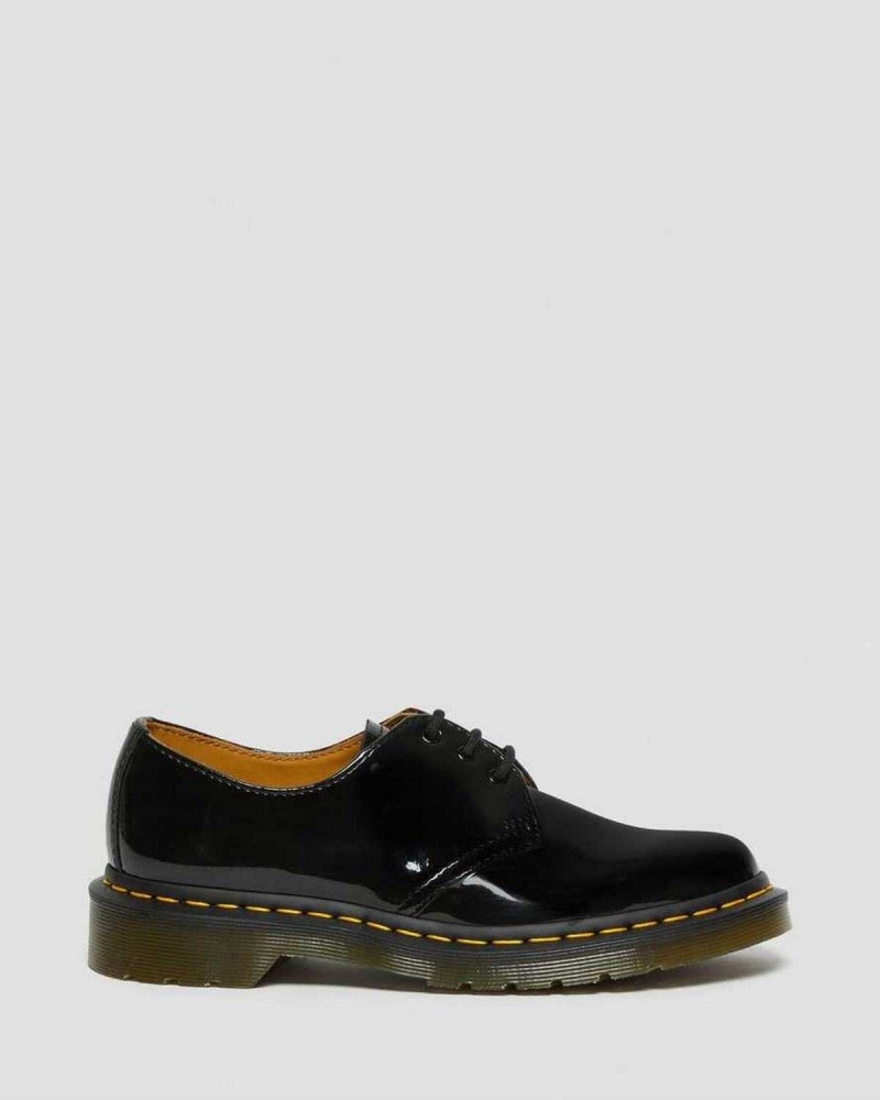 Black DR Martens 1461 Patent Leather Oxford Shoes | 5029RVQXL