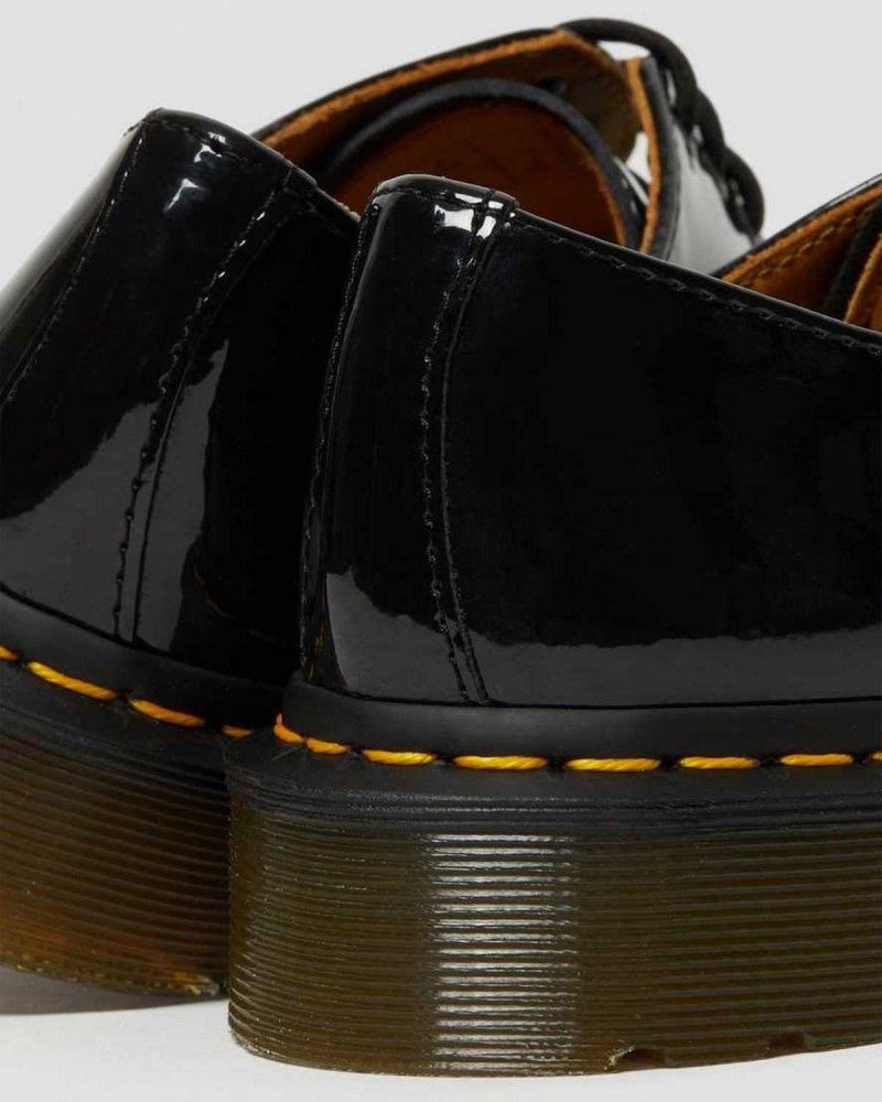 Black DR Martens 1461 Patent Leather Oxford Shoes | 5029RVQXL