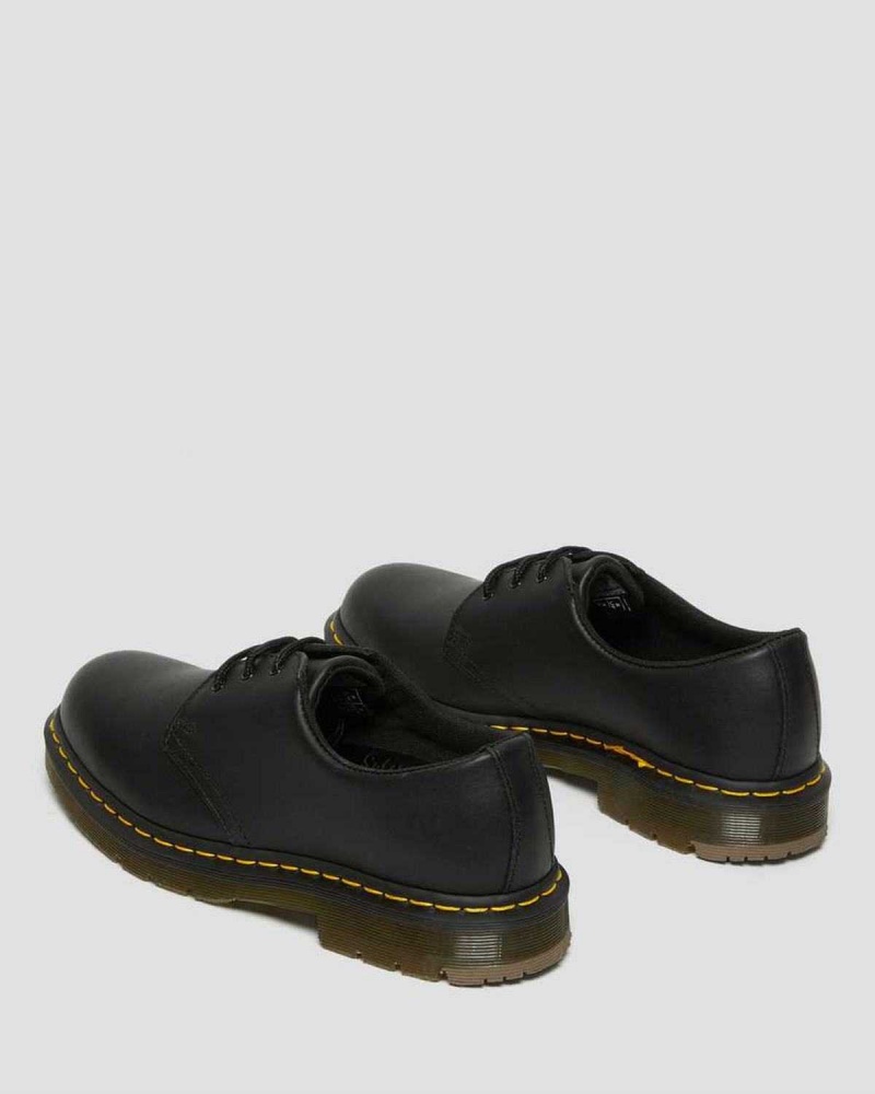 Black DR Martens 1461 Slip Resistant Leather Oxford Shoes | 7683VSMQG