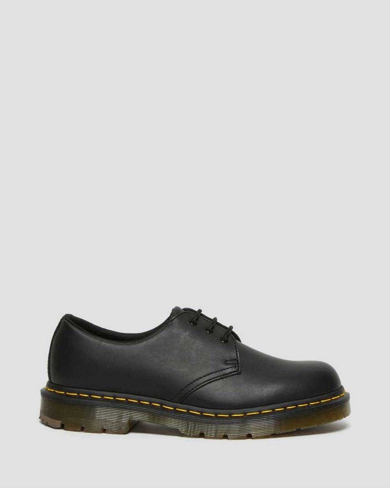 Black DR Martens 1461 Slip Resistant Leather Oxford Shoes | 7683VSMQG