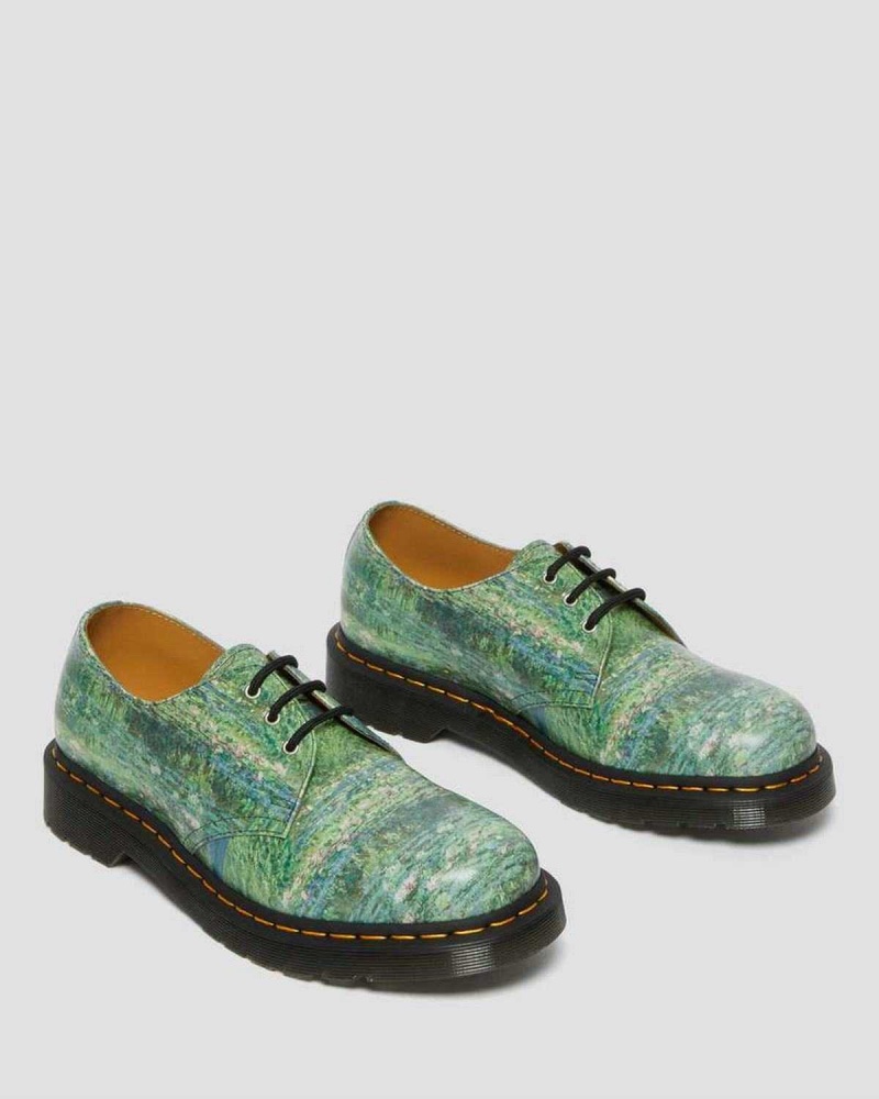 Black DR Martens 1461 The National Gallery Monet Oxford Shoes | 0247LDOEU