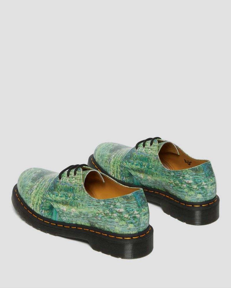 Black DR Martens 1461 The National Gallery Monet Oxford Shoes | 0247LDOEU